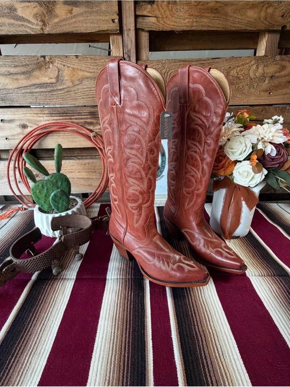 SHYANNE WOMEN’S HIGH DESERT TALL WESTERN BOOTS - SNIP TOE